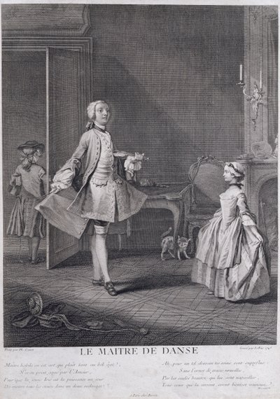 The Dancing Master, Engraved by Jacques Philippe Le Bas by Philippe Canot